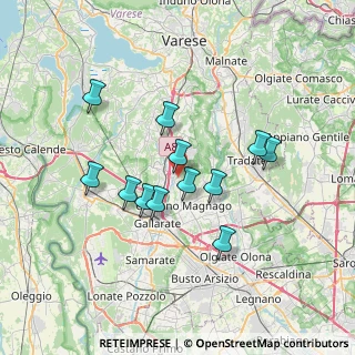 Mappa 21040 Oggiona con Santo Stefano VA, Italia (5.95833)