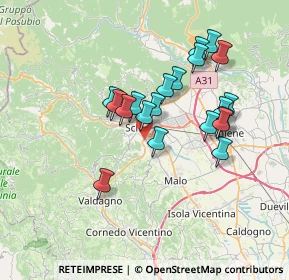 Mappa Via Pio X, 36015 Schio VI, Italia (6.089)