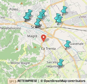 Mappa Via Pio X, 36015 Schio VI, Italia (2.135)