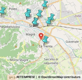Mappa Via Pio X, 36015 Schio VI, Italia (2.20818)