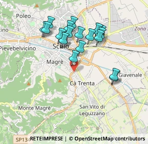 Mappa Via Pio X, 36015 Schio VI, Italia (1.767)