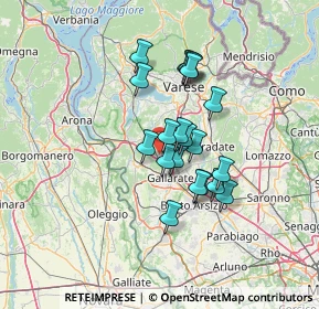 Mappa 21010 Besnate VA, Italia (10.2635)