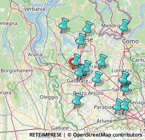 Mappa 21010 Besnate VA, Italia (15.36313)