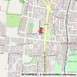 Mappa Via Pitagora, 1, 22074 Lomazzo, Como (Lombardia)