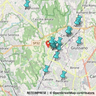 Mappa Via Giuseppe Giusti, 22066 Mariano Comense CO, Italia (1.806)