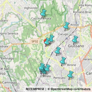 Mappa Via Giovanni Pascoli, 22066 Mariano Comense CO, Italia (2.155)