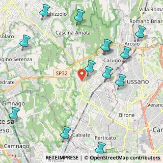 Mappa Via Giuseppe Giusti, 22066 Mariano Comense CO, Italia (2.69846)