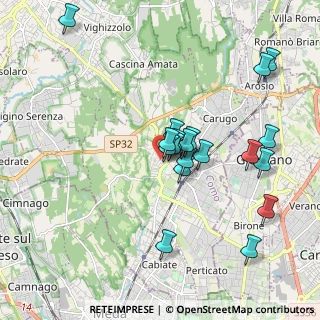 Mappa Via Giuseppe Giusti, 22066 Mariano Comense CO, Italia (1.74789)