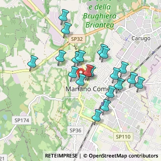 Mappa Via Giuseppe Giusti, 22066 Mariano Comense CO, Italia (0.8485)