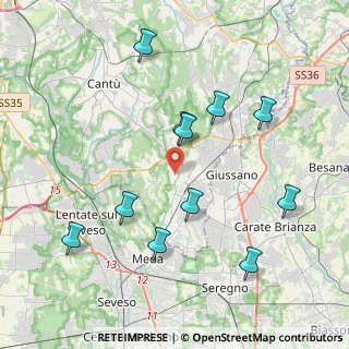 Mappa Via Giovanni Pascoli, 22066 Mariano Comense CO, Italia (4.10364)