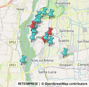 Mappa Via L. da Vinci, 36056 Tezze sul Brenta VI, Italia (1.51)