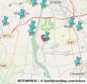 Mappa Via L. da Vinci, 36056 Tezze sul Brenta VI, Italia (5.85154)