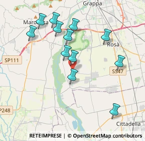 Mappa Via L. da Vinci, 36056 Tezze sul Brenta VI, Italia (3.82333)