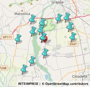 Mappa Via L. da Vinci, 36056 Tezze sul Brenta VI, Italia (3.49714)