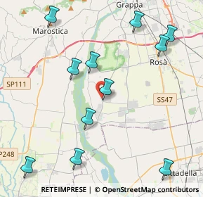 Mappa Via L. da Vinci, 36056 Tezze sul Brenta VI, Italia (4.86727)