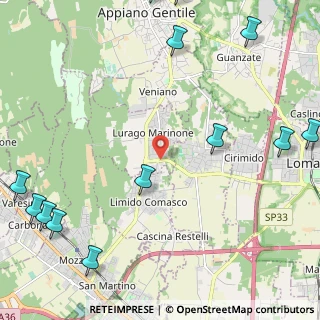Mappa Via Vittorio Veneto, 22070 Lurago Marinone CO, Italia (3.33)