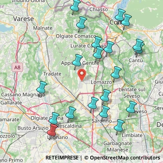 Mappa Via Vittorio Veneto, 22070 Lurago Marinone CO, Italia (9.918)
