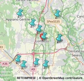 Mappa Lomazzo, 22074 Lomazzo CO, Italia (4.03818)