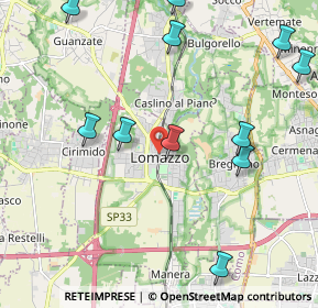 Mappa Lomazzo, 22074 Lomazzo CO, Italia (2.50182)