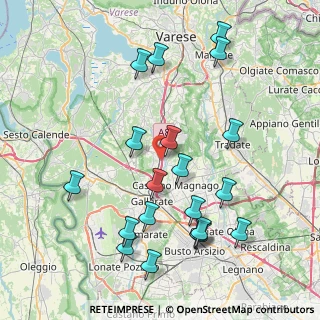 Mappa Via M. Perego, 21040 Carnago VA, Italia (8.71)