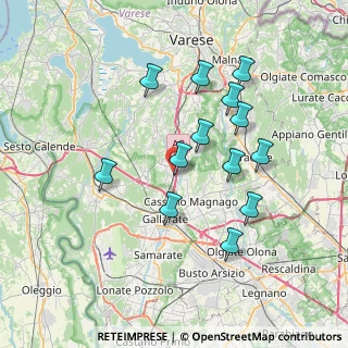 Mappa Via M. Perego, 21040 Carnago VA, Italia (6.86538)