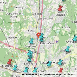 Mappa Via M. Perego, 21040 Carnago VA, Italia (3.28444)