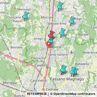 Mappa Via M. Perego, 21040 Carnago VA, Italia (2.19636)