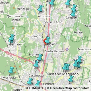 Mappa Via M. Perego, 21040 Carnago VA, Italia (3.3575)
