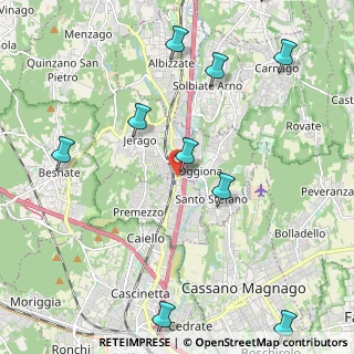 Mappa Via M. Perego, 21040 Carnago VA, Italia (2.93545)