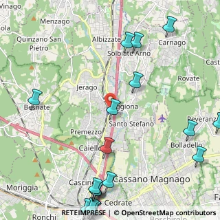 Mappa Via M. Perego, 21040 Carnago VA, Italia (3.284)