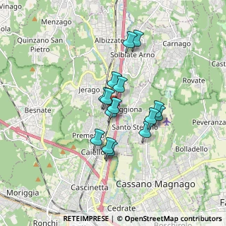Mappa Via M. Perego, 21040 Carnago VA, Italia (1.26933)