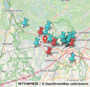 Mappa Via Piero Gobetti, 24036 Ponte San Pietro BG, Italia (5.9505)