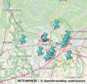 Mappa Via Piero Gobetti, 24036 Ponte San Pietro BG, Italia (6.45)