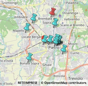 Mappa Via Piero Gobetti, 24036 Ponte San Pietro BG, Italia (1.334)