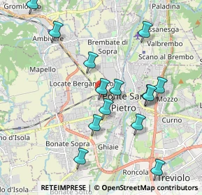 Mappa Via Piero Gobetti, 24036 Ponte San Pietro BG, Italia (1.99357)