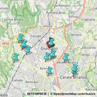 Mappa Via Savio Domenico, 20833 Giussano MB, Italia (1.68938)