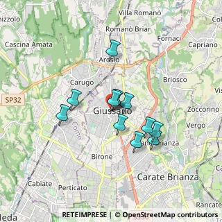 Mappa Via Savio Domenico, 20833 Giussano MB, Italia (1.24083)