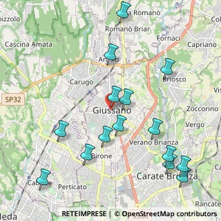 Mappa Via Savio Domenico, 20833 Giussano MB, Italia (2.374)