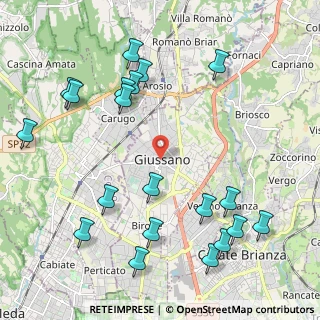 Mappa Via Savio Domenico, 20833 Giussano MB, Italia (2.5455)