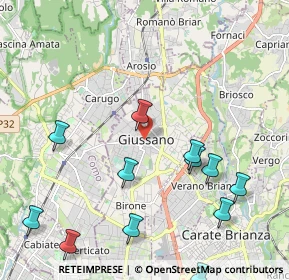 Mappa Via Savio Domenico, 20833 Giussano MB, Italia (2.68231)