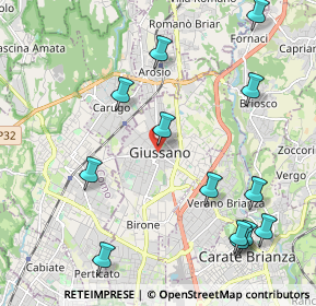 Mappa Via Savio Domenico, 20833 Giussano MB, Italia (2.49769)