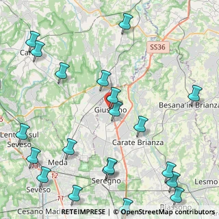 Mappa Via Savio Domenico, 20833 Giussano MB, Italia (5.9095)