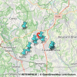 Mappa Via Ugo la Malfa, 20833 Giussano MB, Italia (3.10308)