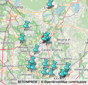 Mappa Via Ugo la Malfa, 20833 Giussano MB, Italia (8.963)