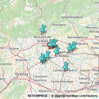 Mappa Via Tenente Zanon, 36028 Rossano Veneto VI, Italia (9.17455)