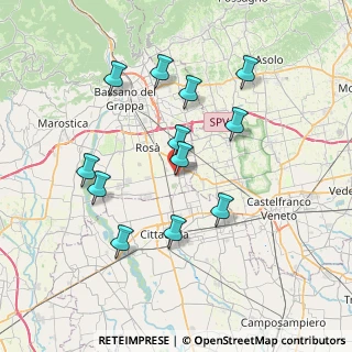 Mappa Via Tenente Zanon, 36028 Rossano Veneto VI, Italia (7.07083)