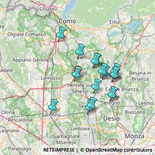 Mappa Via della Pernice, 22060 Carimate CO, Italia (6.60625)