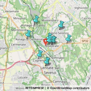 Mappa Via della Pernice, 22060 Carimate CO, Italia (1.43167)