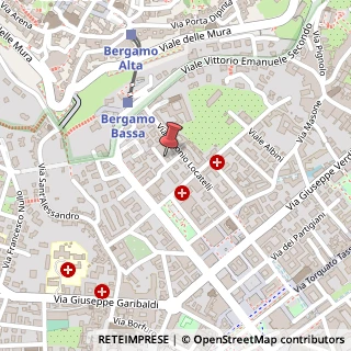 Mappa Via Carlo Vigliani, 3, 24121 Bergamo, Bergamo (Lombardia)