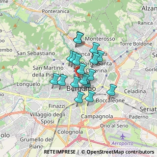 Mappa Viale Vittorio Emanuele II, 24121 Bergamo BG, Italia (1.09222)